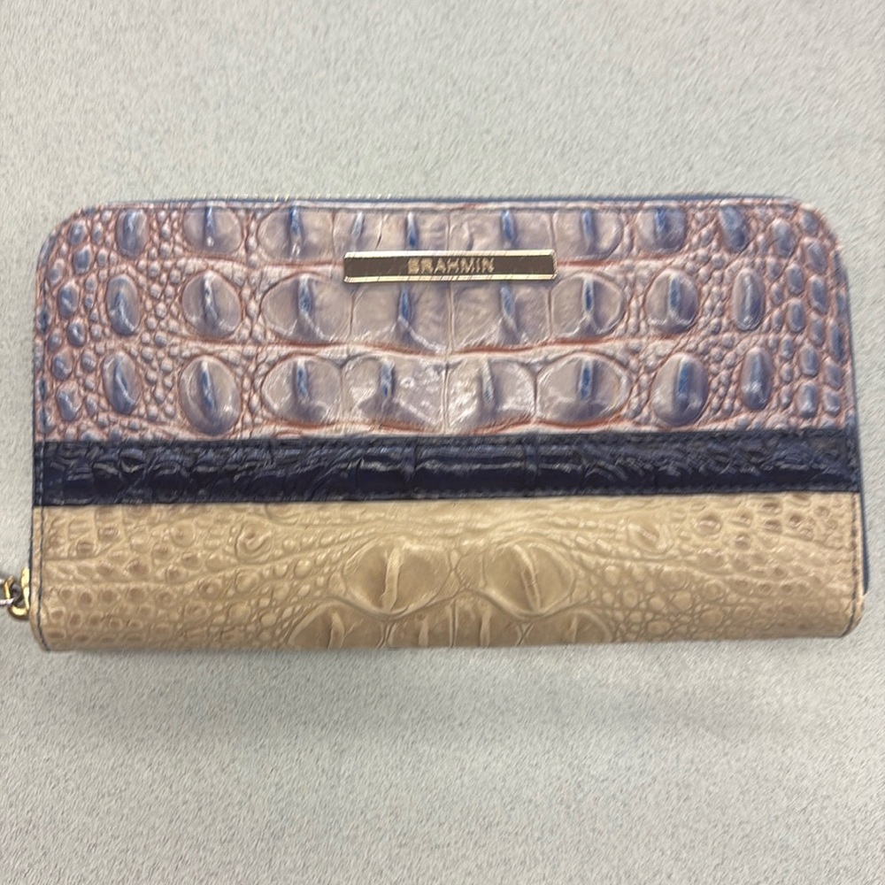 Brahmin Crocodile Wallet, Excellent Condition